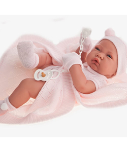 Antonio Juan muñeca recién nacida con toquilla