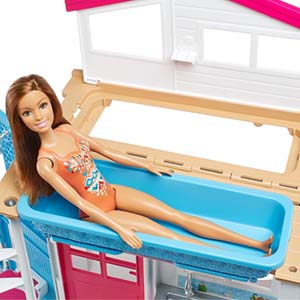 Barbie Casa 2 pisos Plegable,