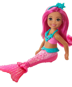 Barbie Dreamtopia Chelsea Sirena rosa