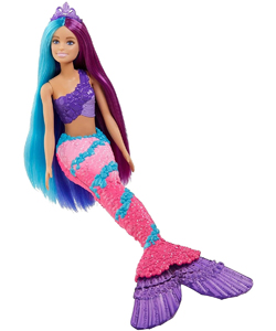 comprar Barbie Dreamtopia Muñeca sirena con pelo de colores, accesorios y peine barata