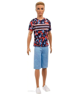 Barbie Fashionista Ken castaño con bermudas tejanas
