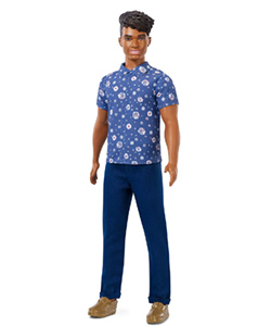Barbie Fashionista Ken moreno con outfit azul