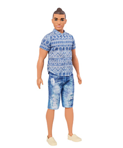 Barbie Fashionista Muñeco Ken Distressed Denim