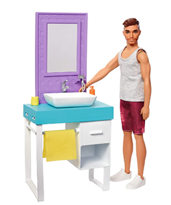 Barbie Ken mueble de lavabo para la Casa