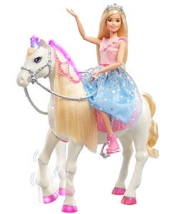 Muñeca Barbie Princess Adventures Prance y Shimmer Caballo