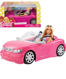 comprar Barbie coche descapotable con muñeca