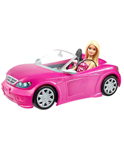Barbie y su coche descapotable
