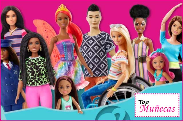 Gran variedad de modelos Barbie, distintos looks, razas y estilos