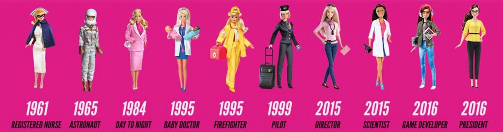 Historia de Barbie profesiones