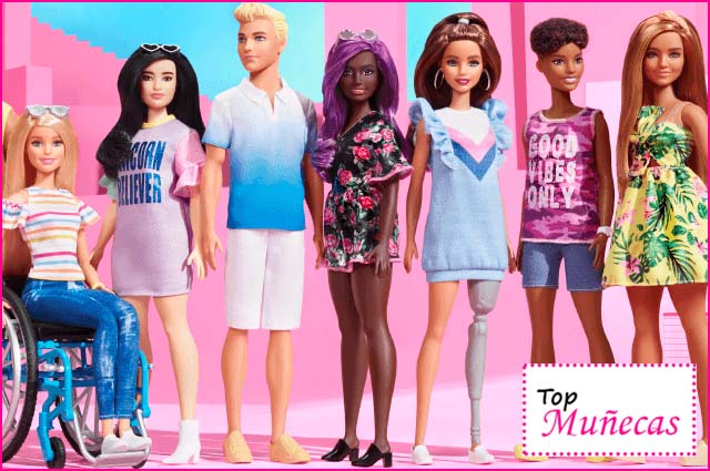 Muñecas Barbie Fashionistas, con variados cuerpos y formas