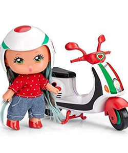 Barriguitas Muñeca con Scooty Blanco Italia