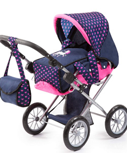 Cochecito de Muñecas City Star con Bolso Cambiador y Transformable