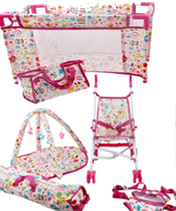 Conjunto 5en1 para Muñecas Bebé