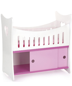 Cuna Muñeca con armario Leomark