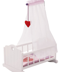 Cuna para muñecas Fairytale con dosel