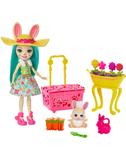 Enchantimals Bunny Blooms con Fluffy Bunny y Mop