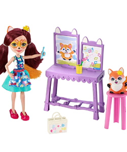 Enchantimals Fox Art Set y Felicity Fox y Flick