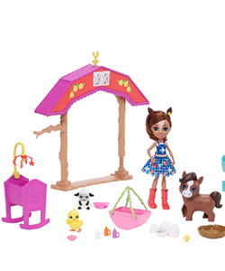 Enchantimals Guardería en el Establo con Muñeca Haydie Horse