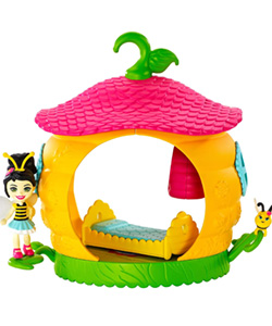 Enchantimals Minibaño Baxi Butterfly con Beetrice Bee y Pollen