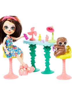 Enchantimals Vamos al Spa con muñeca Sela Sloth y Treebody