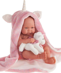 Muñeca Antonio Juan Recién nacida Nica Unicornio
