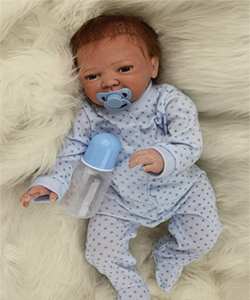 Muñeca Ziyiui Bebé Reborn con pijamita azul