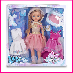 Nancy 3 Vestidos de Cuento con Muñeca set