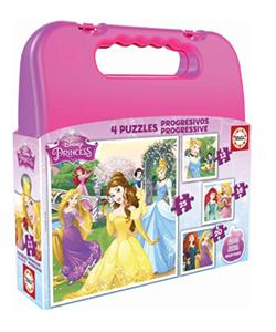 Princesas Disney Maleta Progresivos Puzzles
