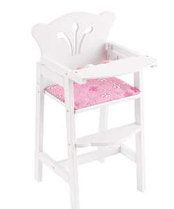 Trona de madera Lil' Doll para Muñecas