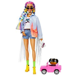 Comprar Barbie Fashionista Extra 5 con trenzas de colores barata