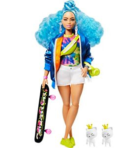 Comprar Barbie Fashionista Extra 5 pelo azul barata