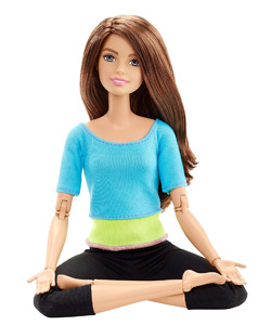 Comorar Barbie Fashionista Made to Move top azul barata