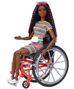 Comprar Barbie Fashionista Muñeca afroamericana con silla de ruedas barata