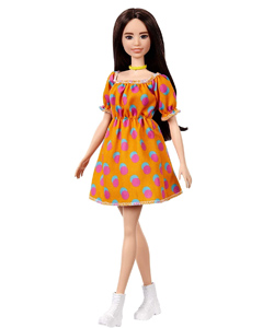 Comprar Barbie Fashionista Muñeca morena con vestido de lunares barata