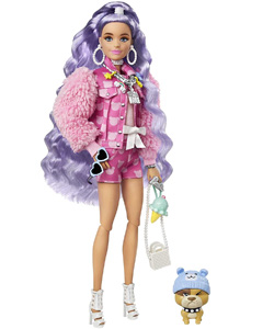 Comprar Barbie fashionista extra 6 pelo púrpura barata