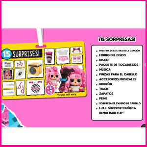 comprar lol surprise remix hair flip 15 sorpresas