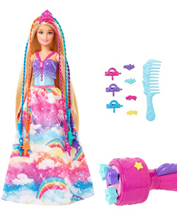comprar Barbie Dreamtopia Princesa trenzas de colores