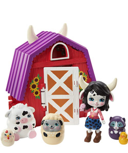 comprar Enchantimals Cambrie Cow y Granja con mascota matrioska barata