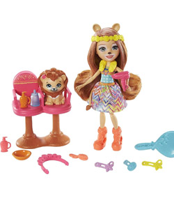 comprar Enchantimals Salón de Belleza con Lacey Lion y león Manesy  barato