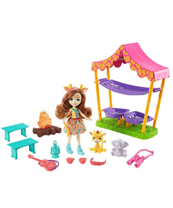 comprar Enchantimals Sunny Savanna Acampada Gilian Giraffe barata