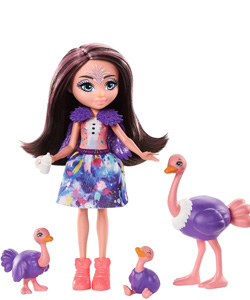 comprar Enchantimals Sunny Savanna Ofelia Ostrich con familia de avestruces barata