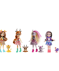 comprar Enchantimals Sunny Savanna, pack 4 muñecas con mascotas barata