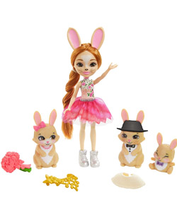 comprar Royal Enchantimals Brystal Bunny con familia de conejos barata